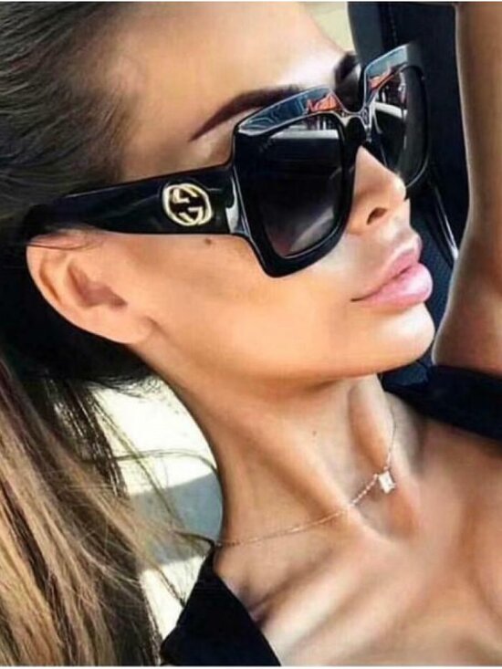 Gucci GG0053S 001 Square Sunglasses - Black\\Grey Gradient main image 13